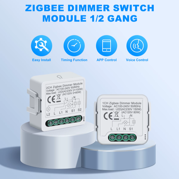ZigBee 2CH Dimmer Switch Module